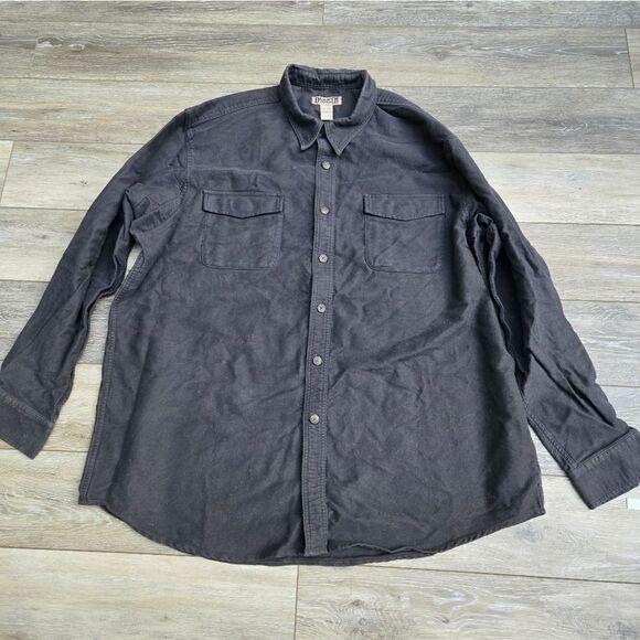 Duluth Trading 100% cotton heavy button down shirt warm 2xl tall  collared - Picture 1 of 7